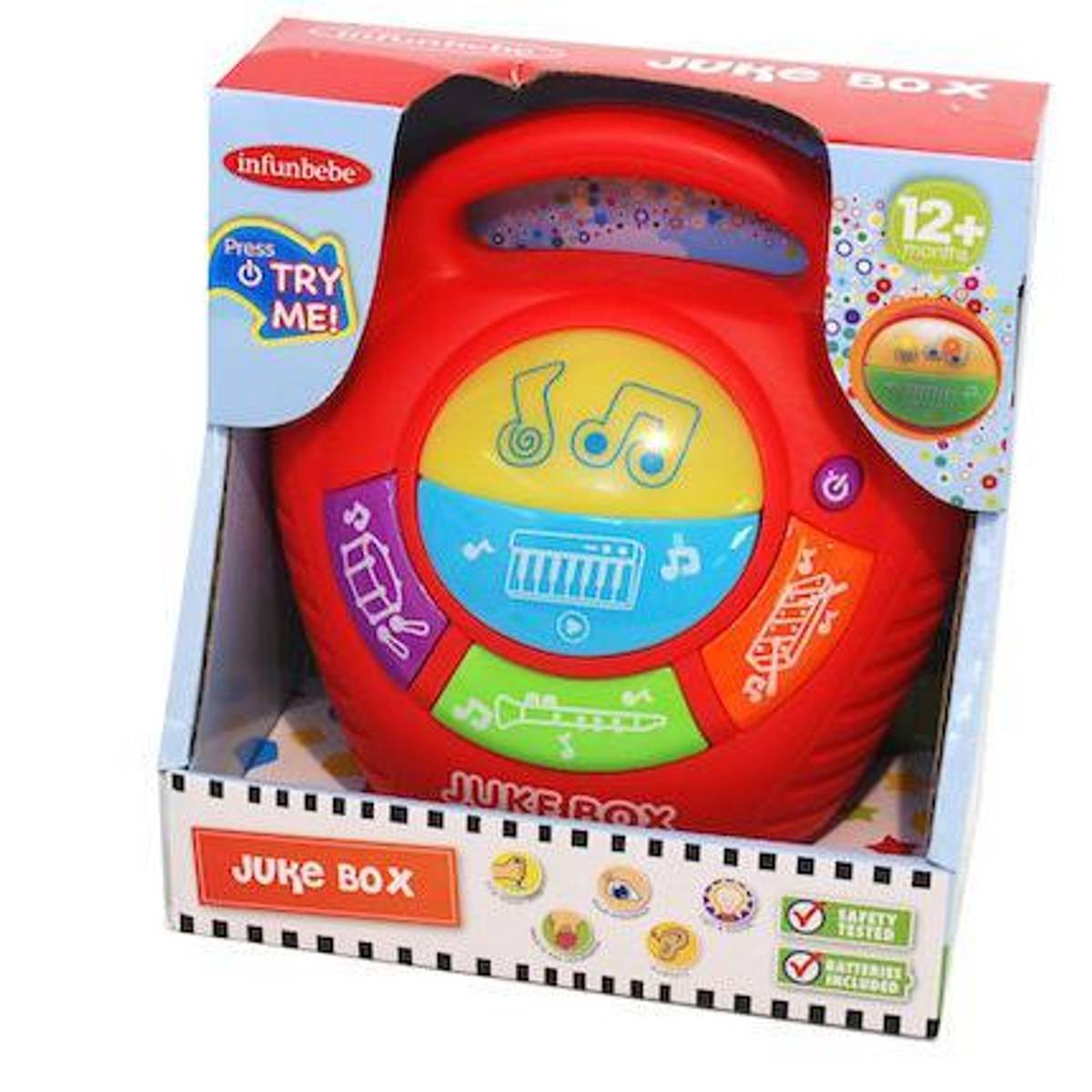 Infunbebe | Mini Bærbar Musikkspiller | 12m+