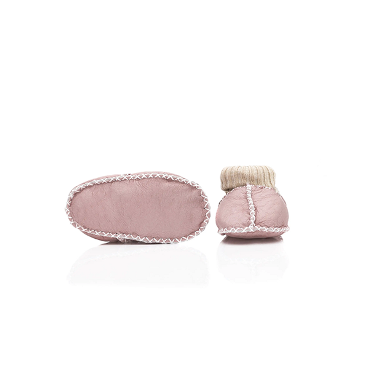 Fillikid | Babytøfler | Lammeskinn | Rosa