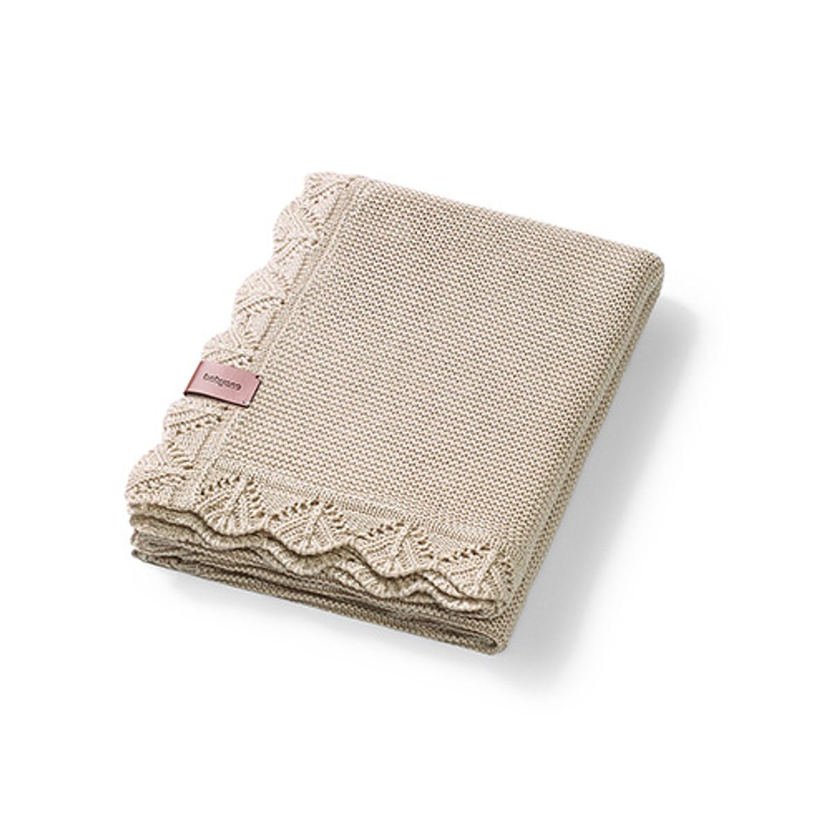 Babyono | Strikket bambusteppe baby| Beige