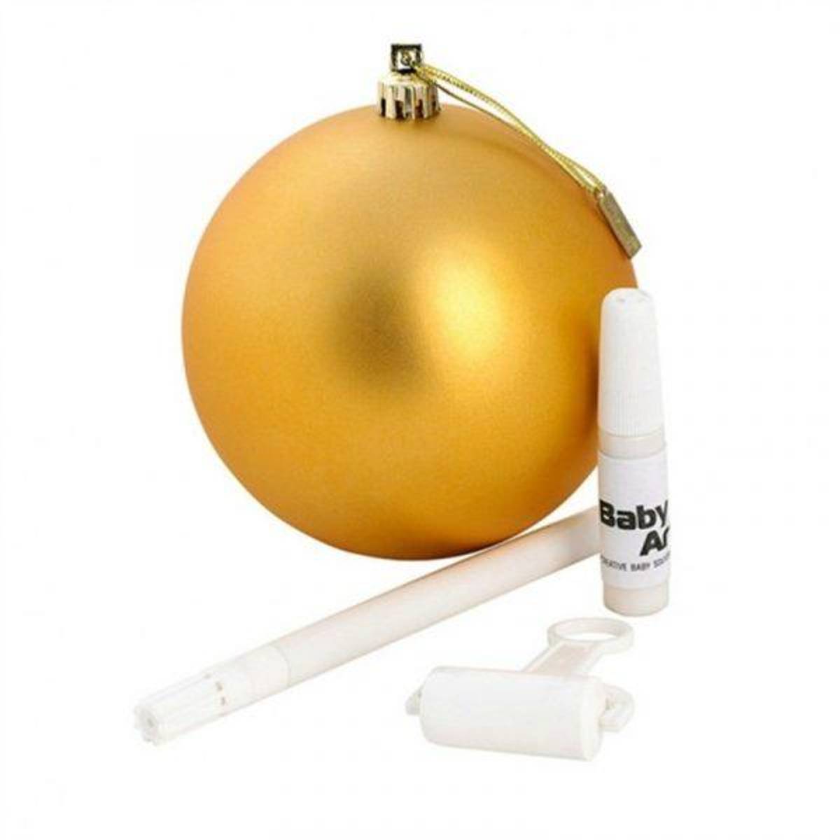 Baby Art  | Julekule | Gold Matt