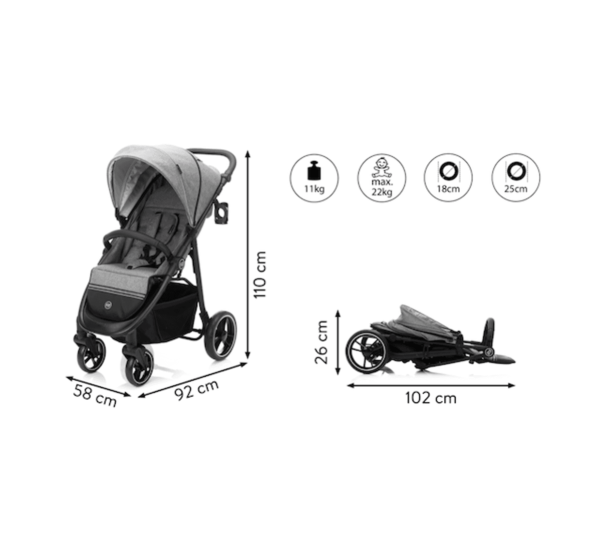 Fillikid | Helårstrille  Adventure Eva | Grey