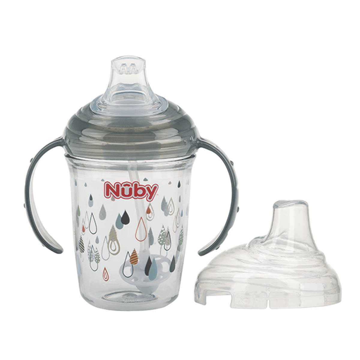 Nûby | Tritan™  Tutekopp m/håndtak | 240ml | 6m+ | Grey