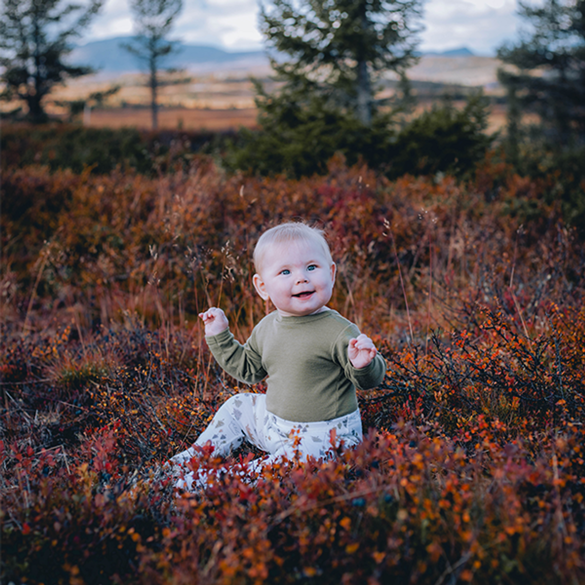 Rondane | Body | Langermet | Ull | Moss Green
