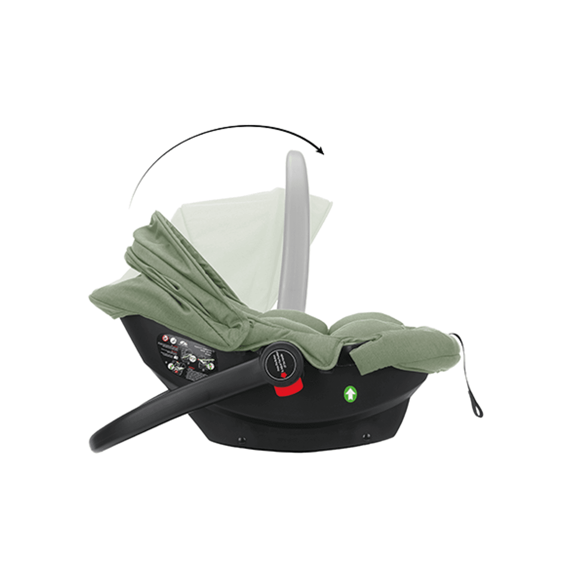 Fillikid | Jaguar Vognpakke + bilstol | Green Melange