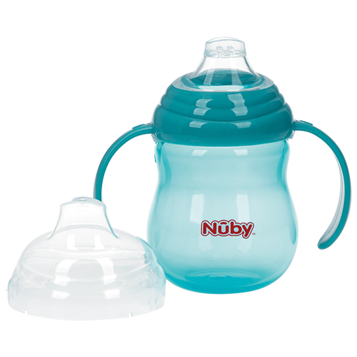 Nûby | Grip N’ Sip Treningskopp med Myk Tut | 270ml | Aqua