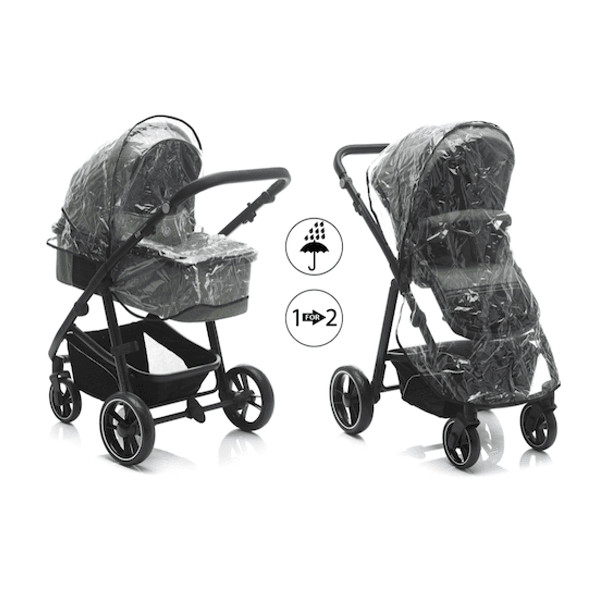 Fillikid | Jaguar Vognpakke + bilstol | Green Melange