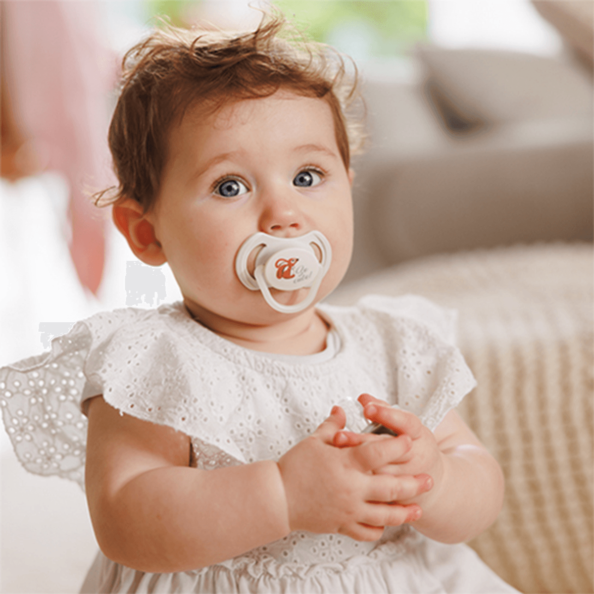 Babyono | Symmetrisk Sillikonsmokk | 6-18 mnd.
