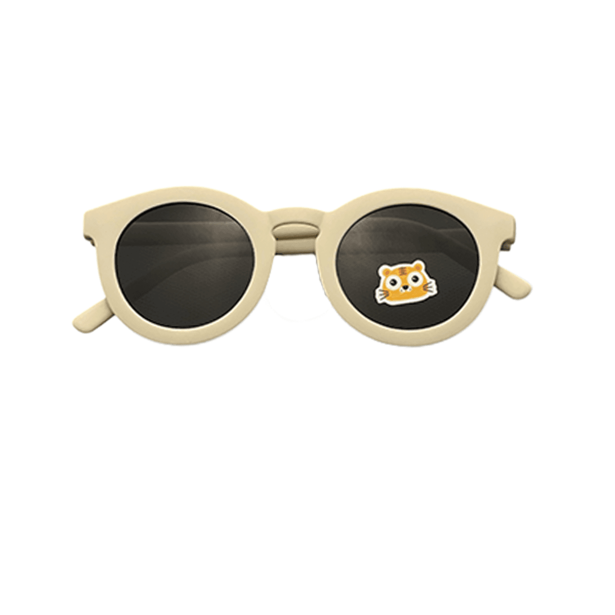 Troller | TinyShade | Solbrille til barn i silikon | 0-3 år | Kremhvit