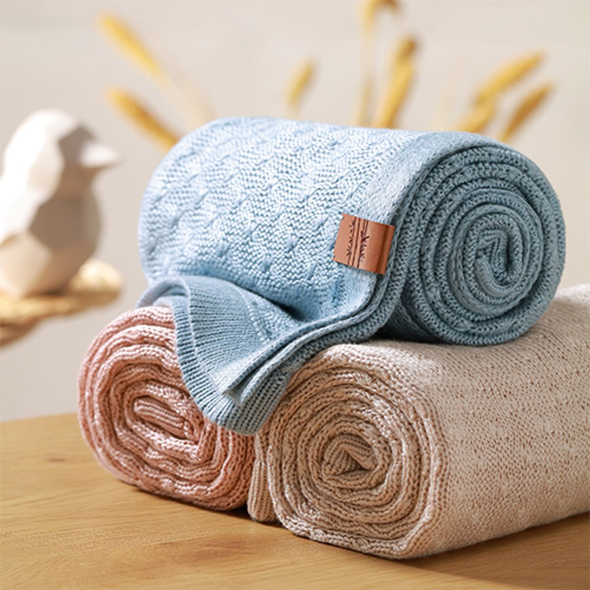 Babyono | Bambusteppe 75x100 | Lys beige