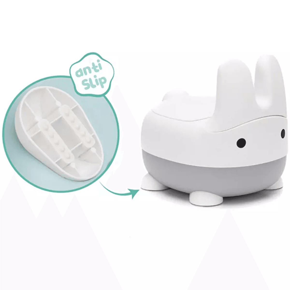 Fillikid | Rabbit Potte | Grey/White 