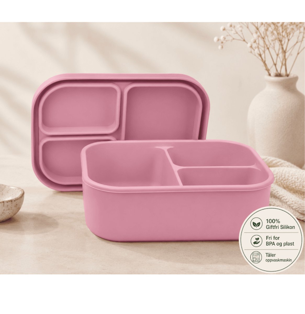 Troller Kids | Silikon Matboks | Rosa