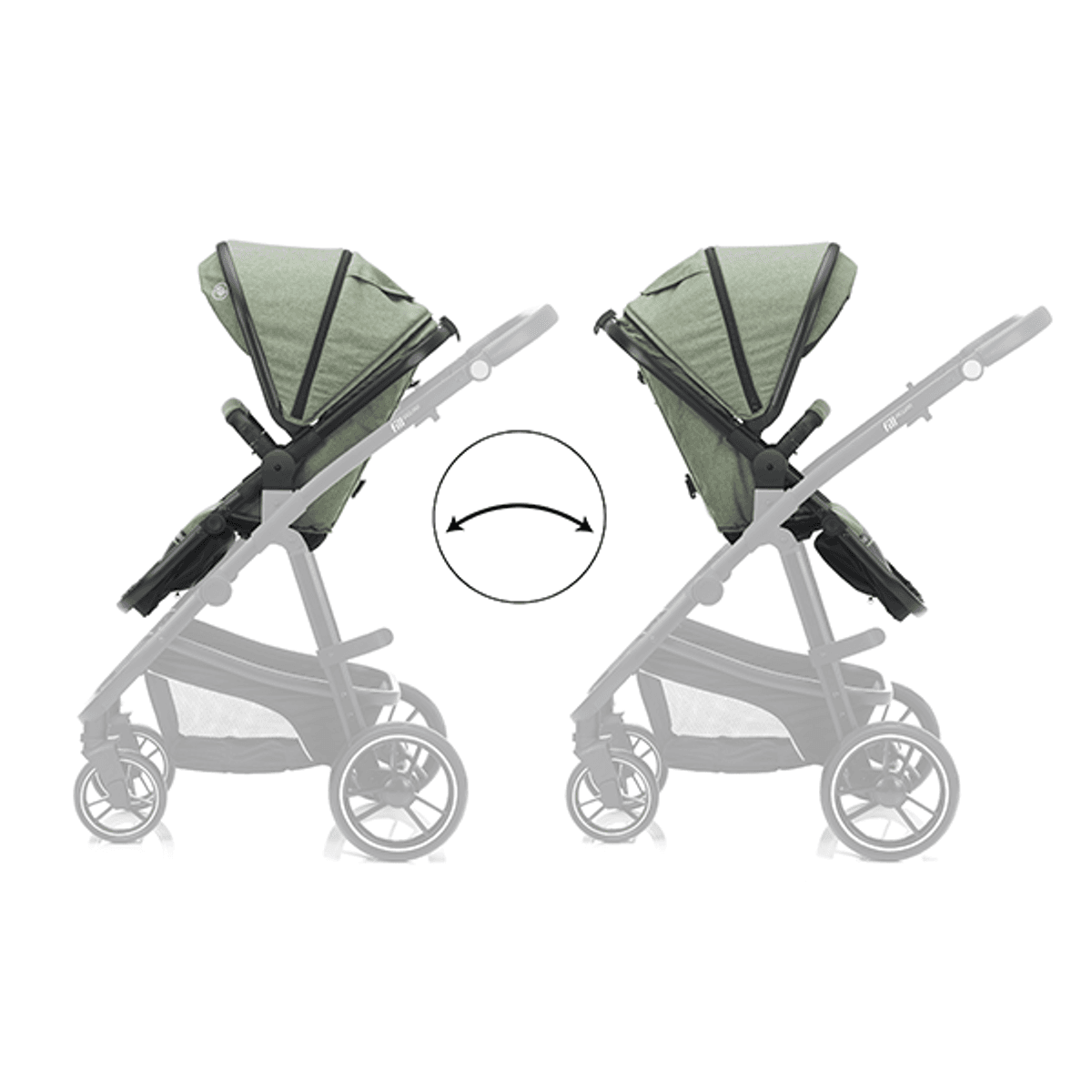 Fillikid | Jaguar Vognpakke + bilstol | Green Melange