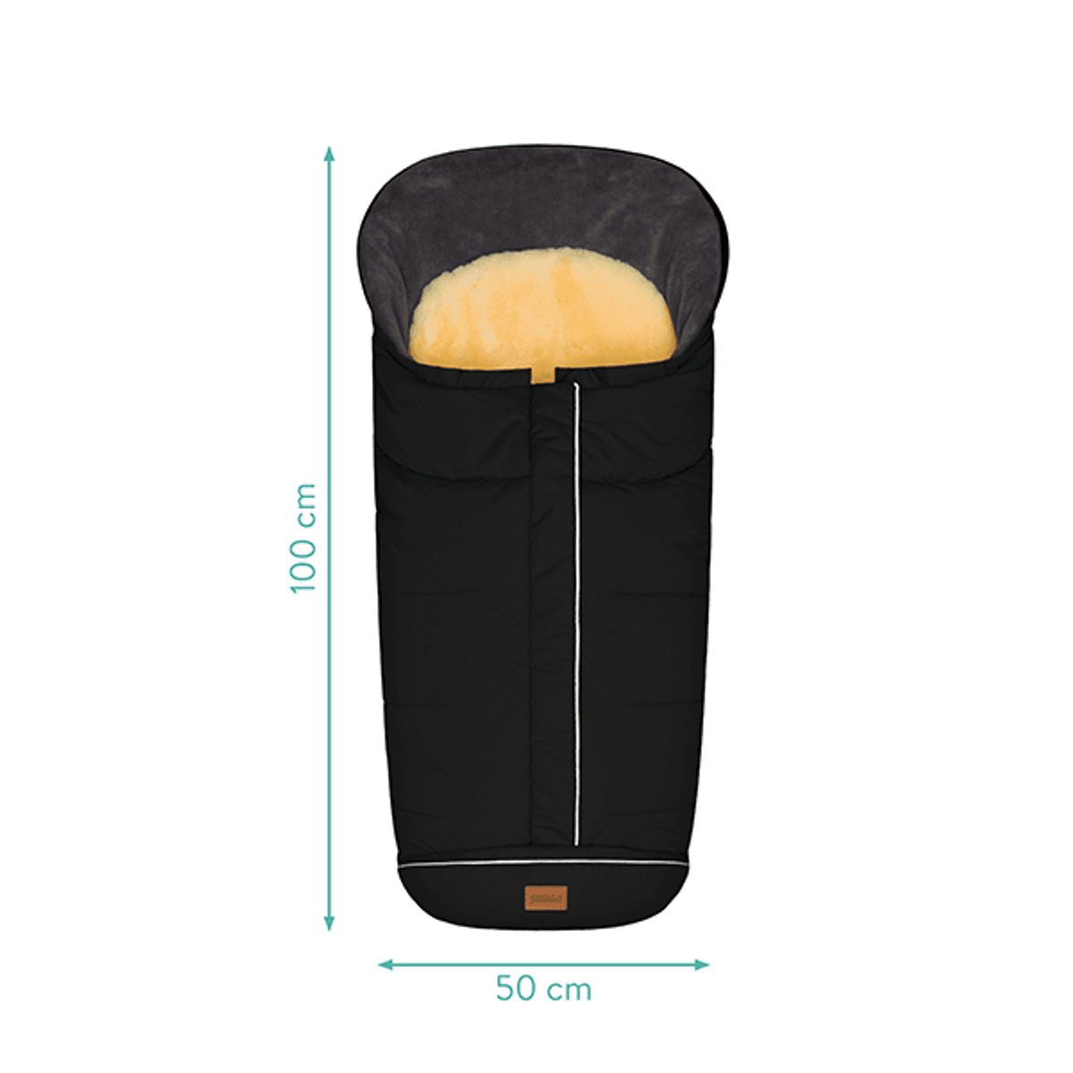 Fillikid | VInterpose Nanga lammeskinn | Black
